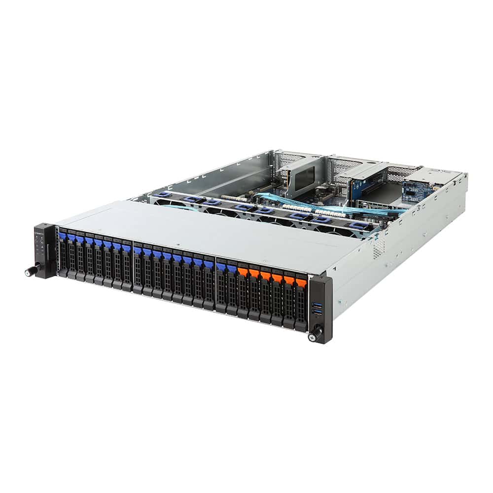 Gigabyte R281-Z91 Rack (2U) Zwart, Grijs (6NR281Z91MR-00) thumbnail