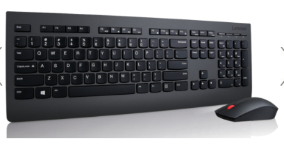 Lenovo 4X30H56796 toetsenbord Inclusief muis RF Draadloos QWERTY Amerikaans Engels Zwart (4X30H56796) thumbnail