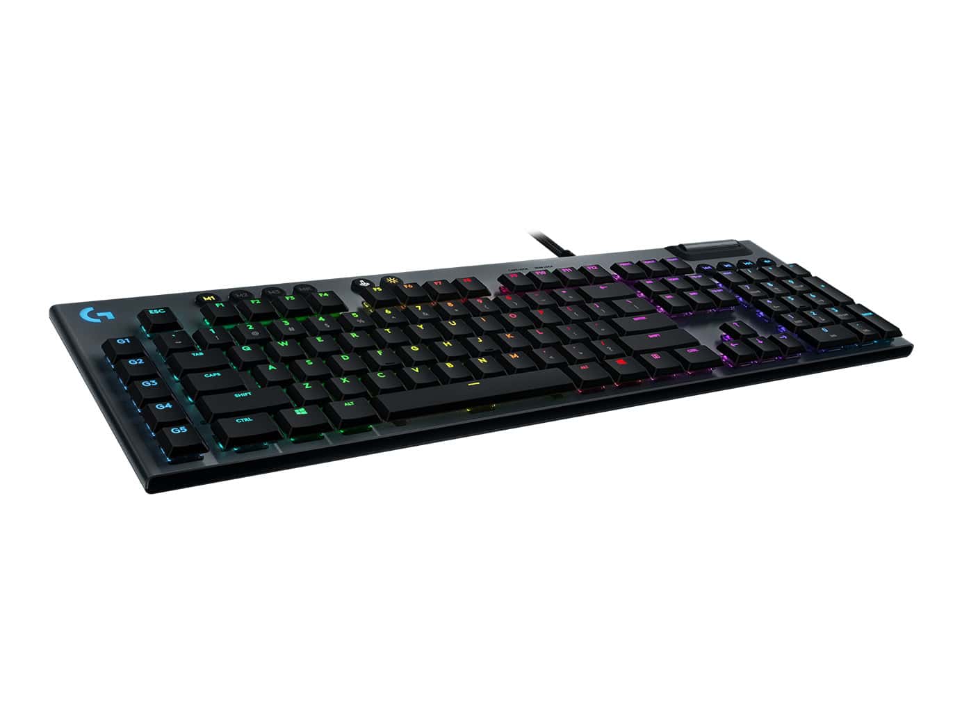 Logitech G G815 LIGHTSYNC RGB Mechanical Gaming Keyboard – GL Clicky toetsenbord USB Scandinavisch Koolstof (920-009092) thumbnail Logitech G G815 LIGHTSYNC RGB Mechanical Gaming Keyboard – GL Clicky toetsenbord USB Scandinavisch Koolstof (920-009092) thumbnail