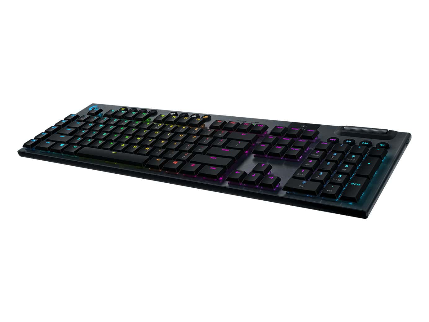 Logitech G G915 LIGHTSPEED Wireless RGB Mechanical Gaming Keyboard – GL Clicky toetsenbord RF-draadloos + Bluetooth Scandinavisch Koolstof (920-009108) thumbnail Logitech G G915 LIGHTSPEED Wireless RGB Mechanical Gaming Keyboard – GL Clicky toetsenbord RF-draadloos + Bluetooth Scandinavisch Koolstof (920-009108) thumbnail