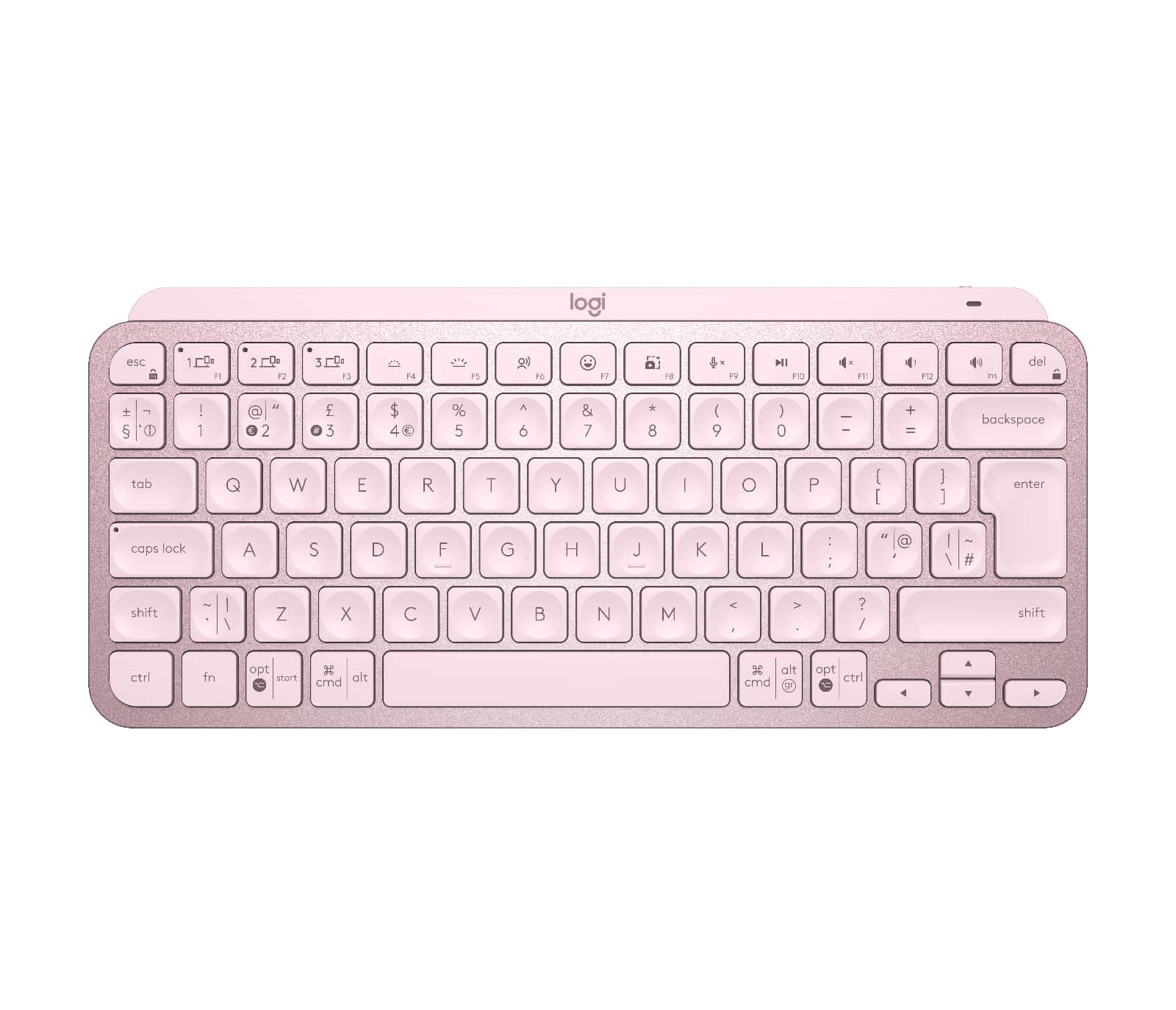 Logitech MX Keys Mini toetsenbord RF-draadloos + Bluetooth QWERTY Engels Roze (920-010497) thumbnail