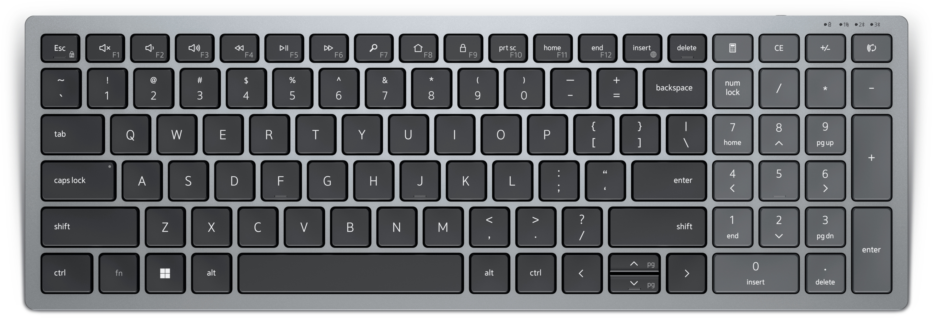DELL Pro Plus compact toetsenbord - KB740 - VS internationaal (QWERTY) (KB740-GY-R-INT) thumbnail