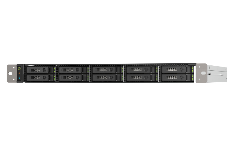 QNAP TS-h1090FU NAS Rack (1U) Ethernet LAN Zwart, Grijs 7302P (TSH1090FU7302P128G) thumbnail