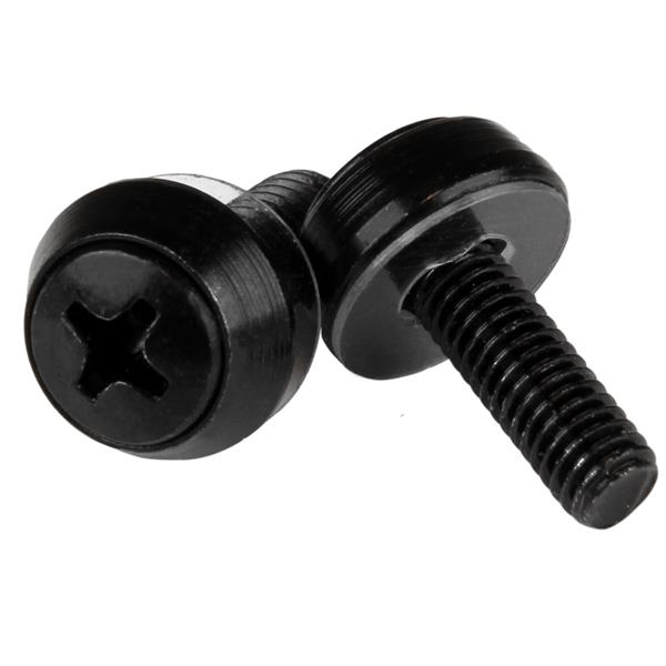 StarTech.com M5 x 12mm schroeven voor serverkast en rack 100 stuks pak zwart (CABSCREWSM5B) thumbnail