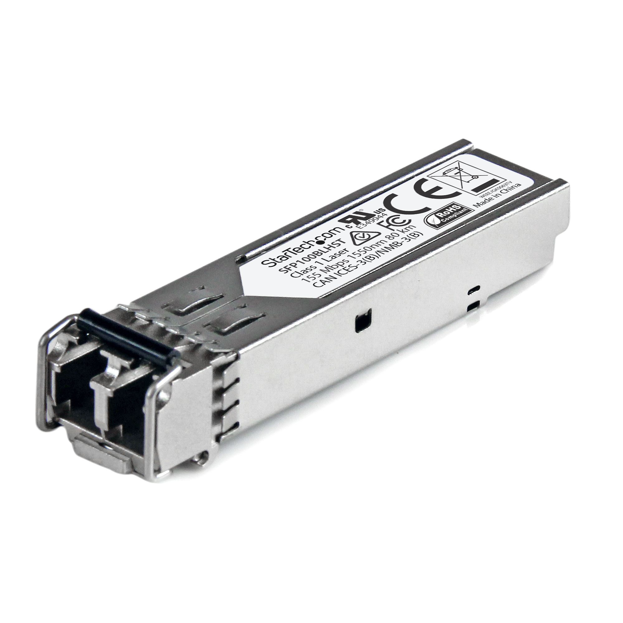 StarTech.com MSA conform transceiver module - 100BASE-LH (SFP100BLHST) thumbnail