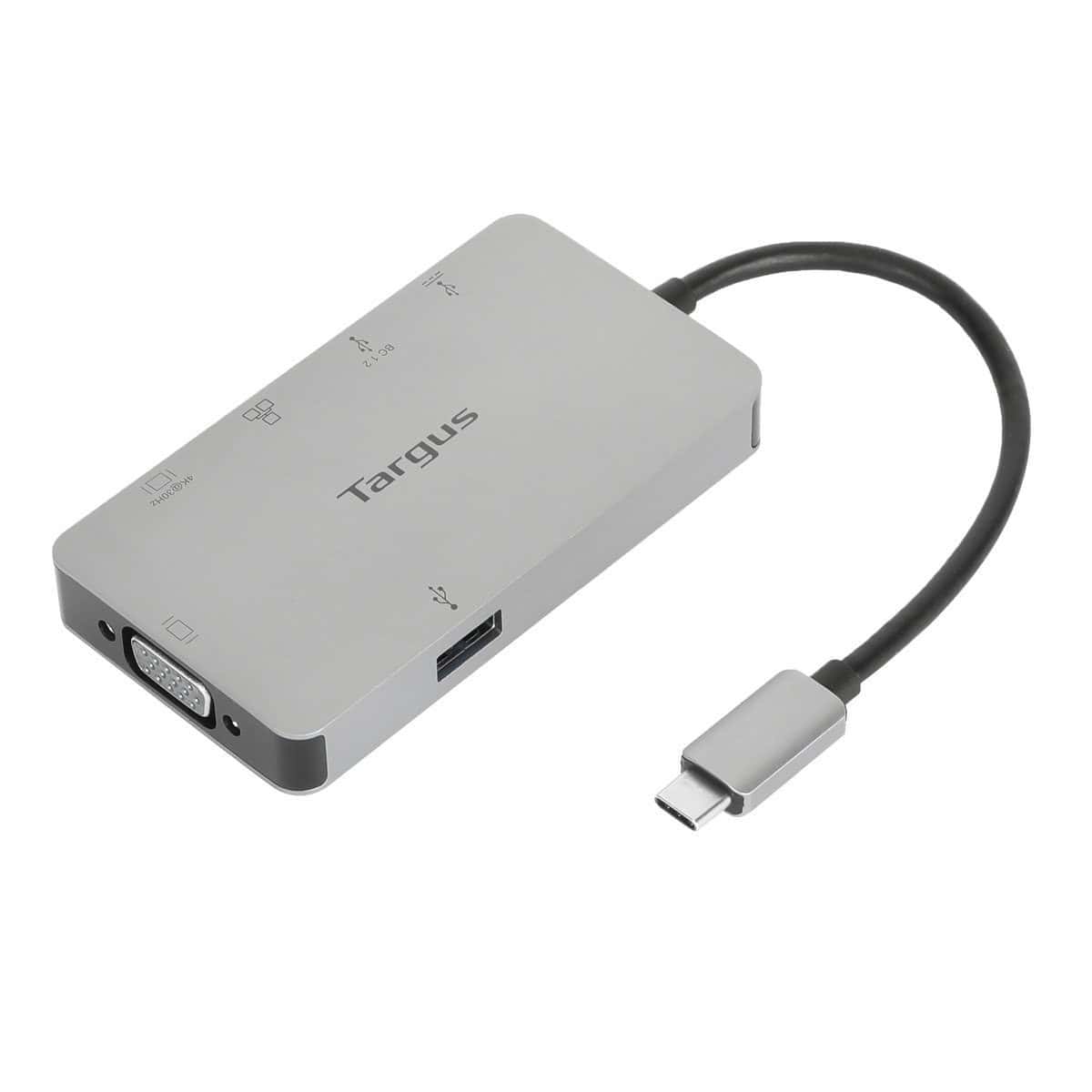 Targus DOCK419EU laptop dock & poortreplicator Bedraad USB 3.2 Gen 1 (3.1 Gen 1) Type-C Grijs (DOCK419EU) thumbnail