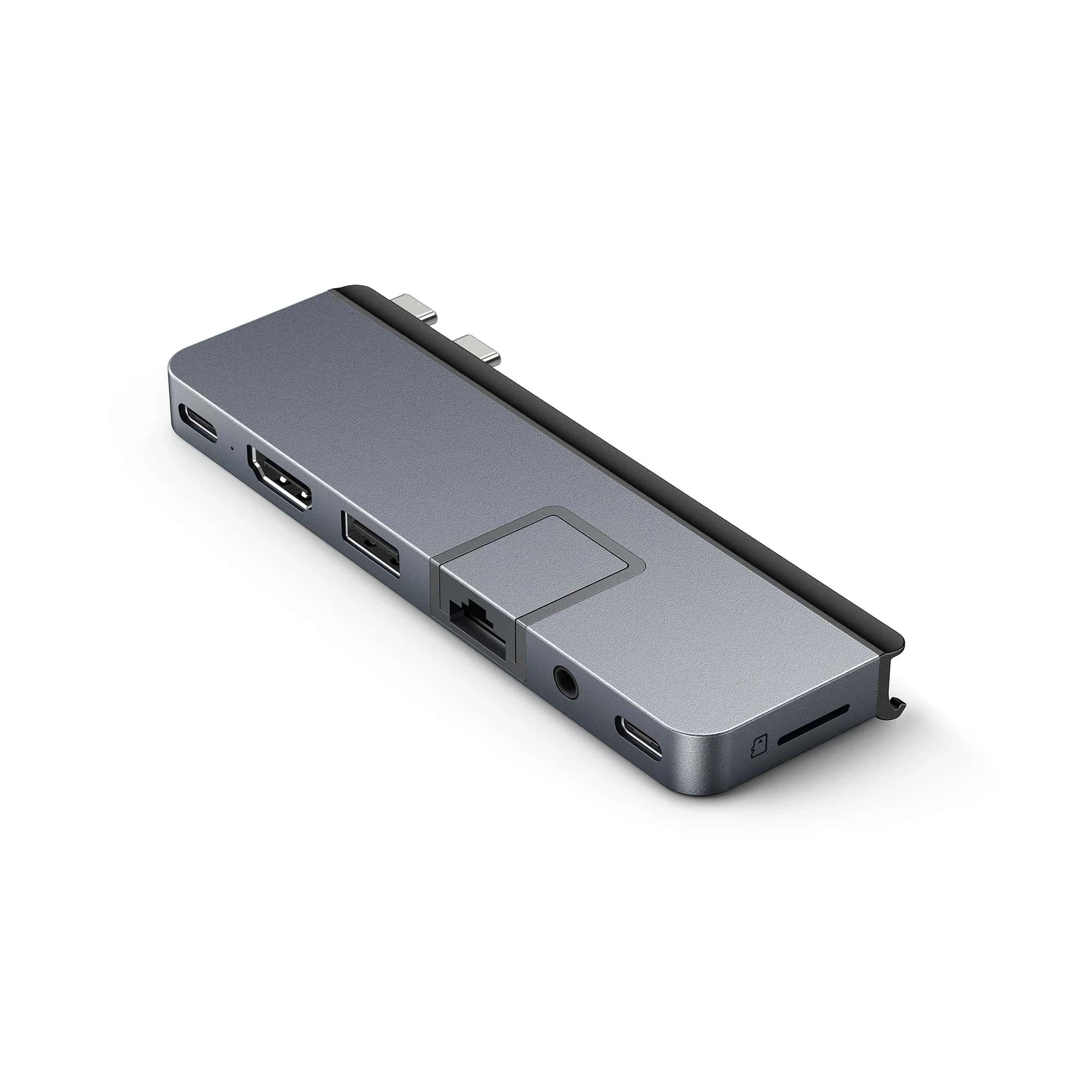 HYPER DUO PRO 7-in-2 USB-C Hub USB Type-C 104 Mbit/s Grijs (HD575BUGL) thumbnail