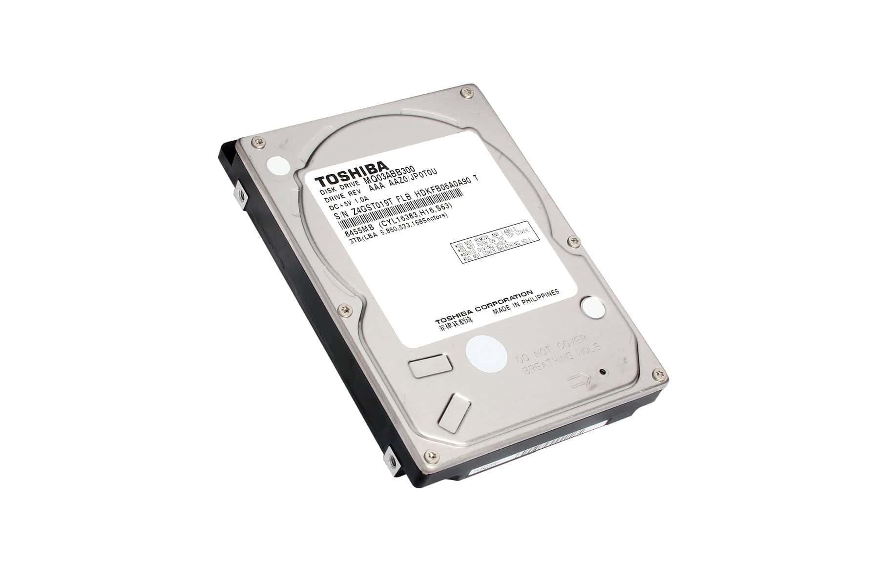 Toshiba MQ03ABB200 interne harde schijf 2.5 2 TB SATA III (MQ03ABB300) thumbnail