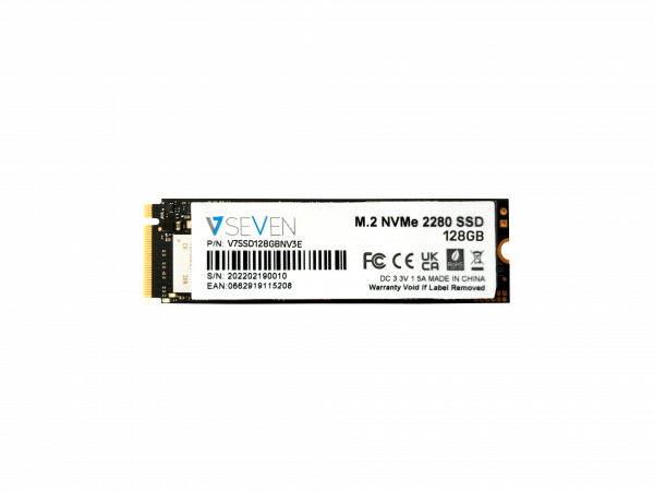V7 V7SSD128GBNV3E internal solid state drive M.2 128 GB SATA III 3D TLC NVMe (V7SSD128GBNV3E) thumbnail