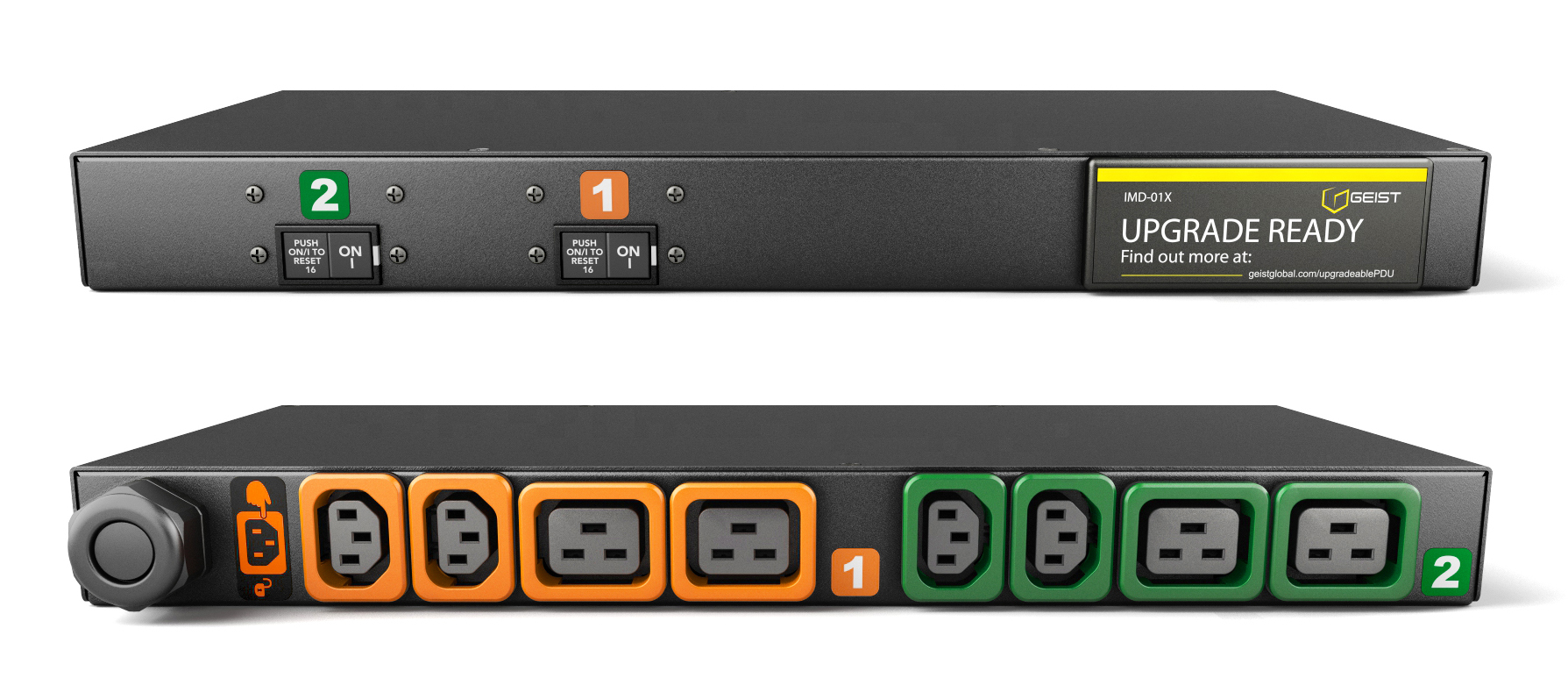 Vertiv MG01X1R1-08P443-3PS6C2H10-S energiedistributie 8 AC-uitgang(en) 1U Zwart (GI10048L) thumbnail