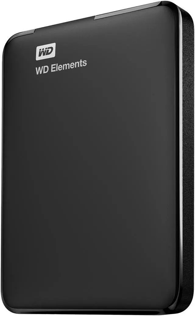 Western Digital WD Elements WD Portable - 1TB, 1 TB, 2.0/3.2 Gen 1 (3.1 Gen 1), Black (WDBHHG0010BBK-EESN) thumbnail