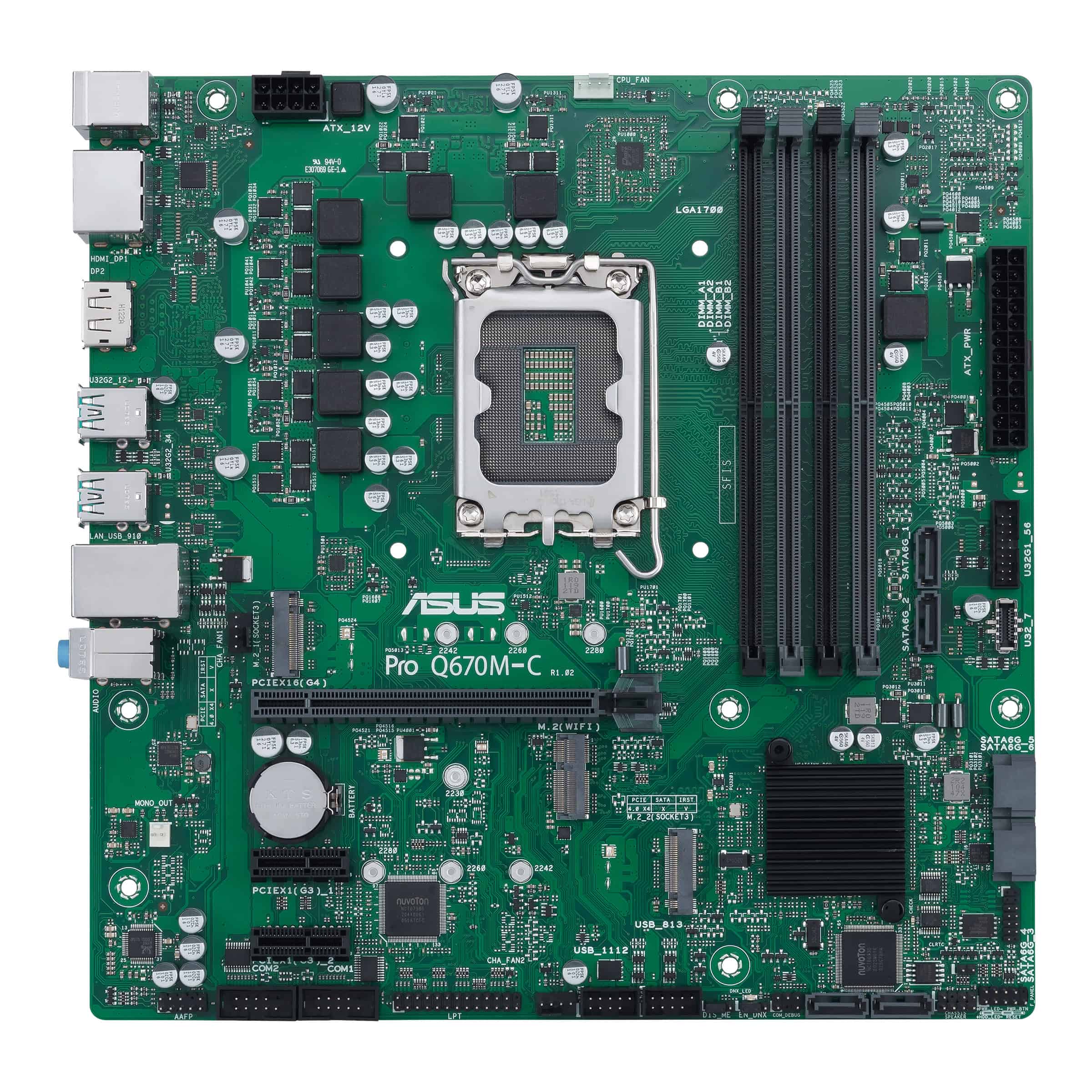 ASUS PRO Q670M-C-CSM Intel Q670 LGA 1700 micro ATX (90MB19E0-M2EAYC) thumbnail