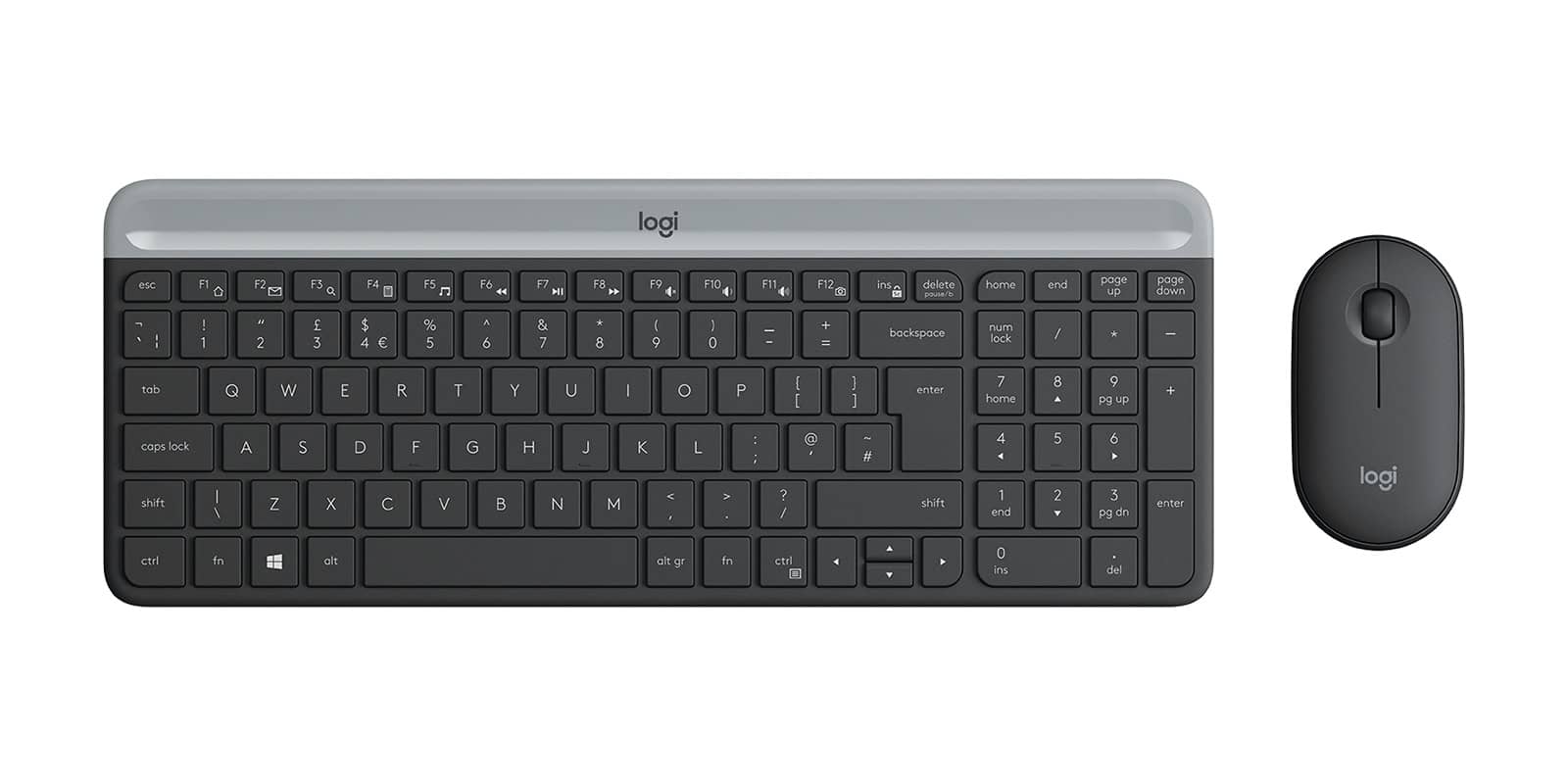 Logitech MK470 toetsenbord Inclusief muis RF Draadloos Slovaaks Grafiet (920-009264) thumbnail