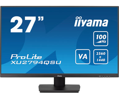 iiyama ProLite XU2794QSU-B6 computer monitor 68,6 cm (27) 2560 x 1440 Pixels Wide Quad HD LCD Zwart (XU2794QSU-B6) thumbnail