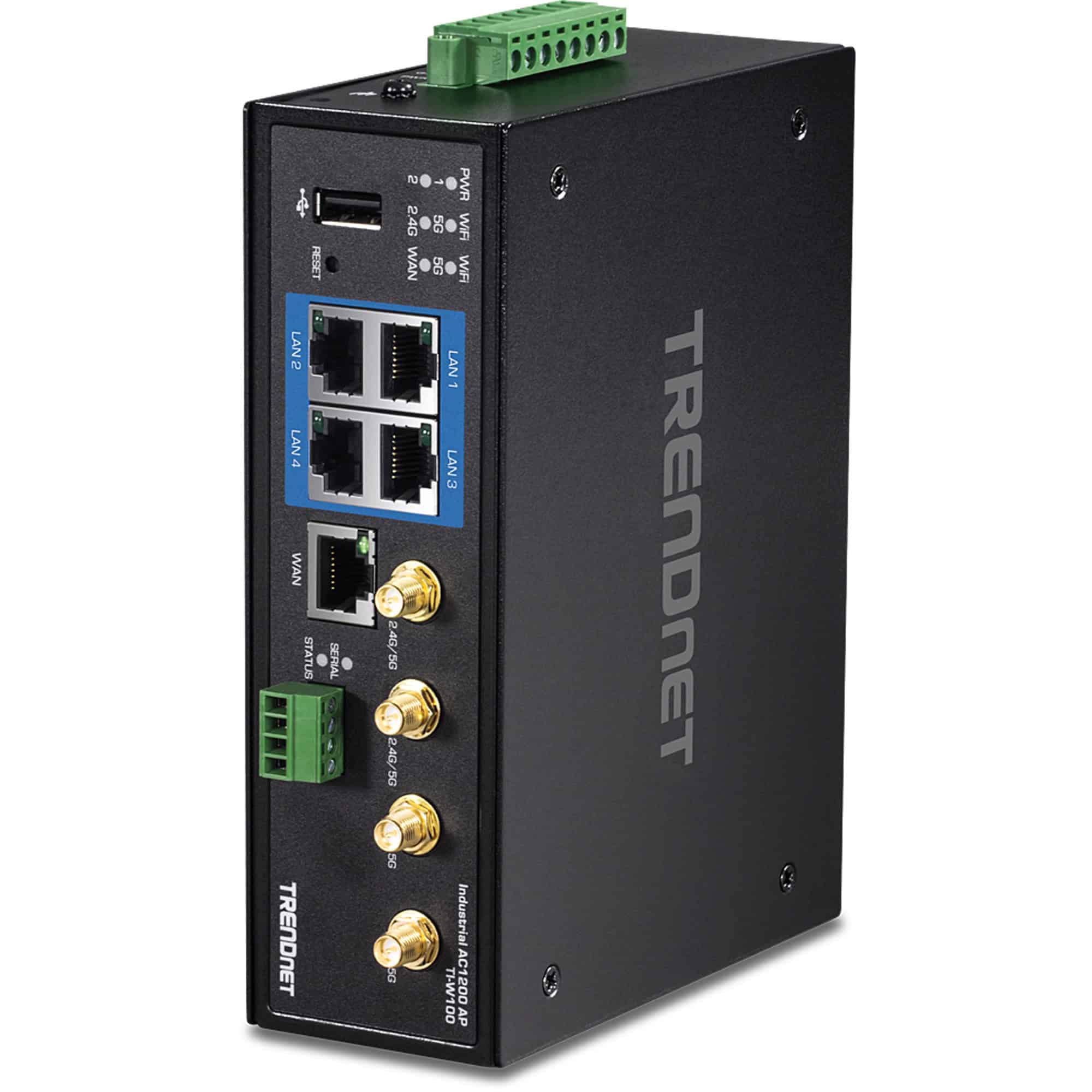 TRENDnet TI-W100 - Wireless Router - 4-Port-Switch - GigE - 802.11a/b/g/n/ac - Dual-Band (TI-W100) thumbnail