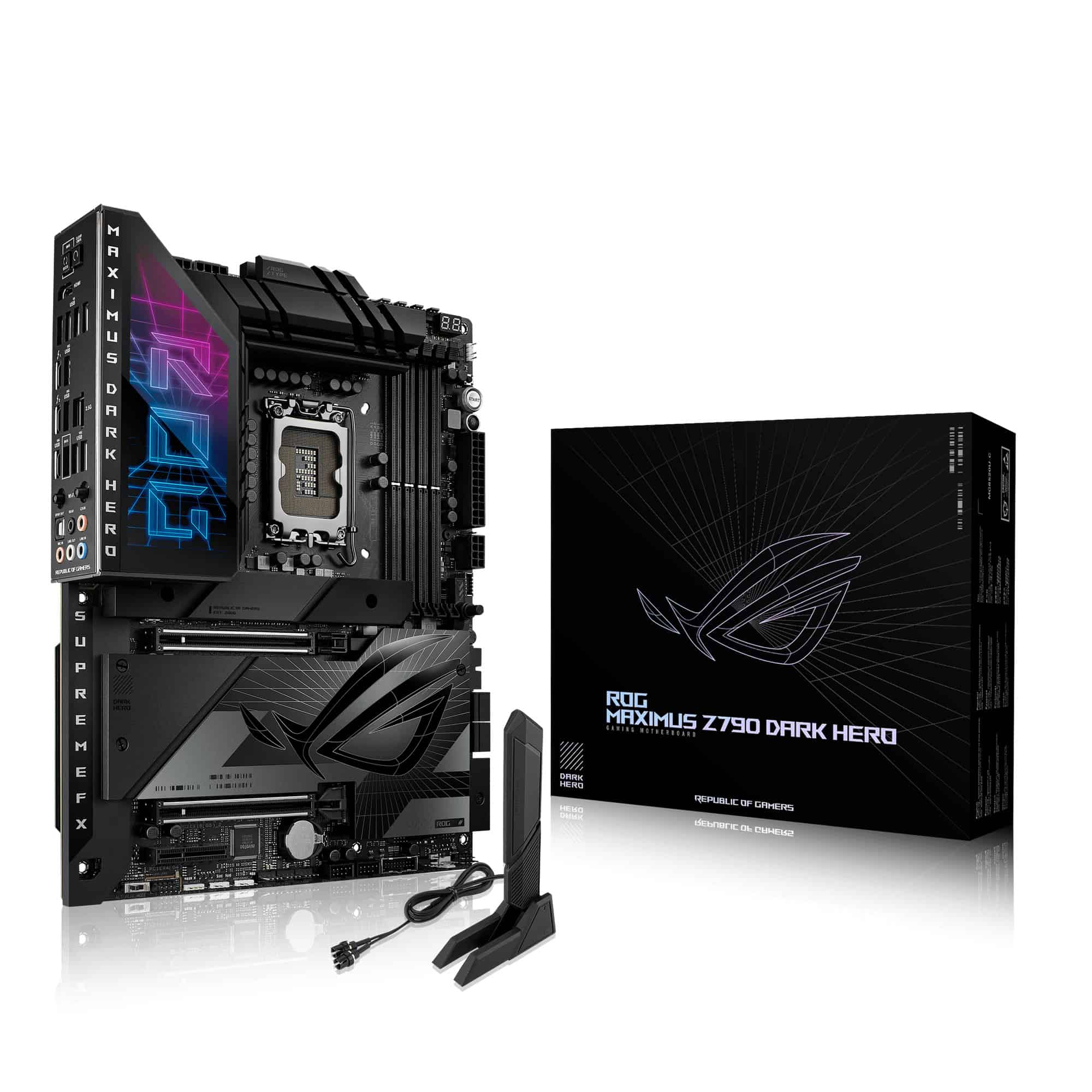 ASUS ROG MAXIMUS Z790 DARK HERO Intel Z790 LGA 1700 ATX (90MB1F90-M0EAY0) thumbnail