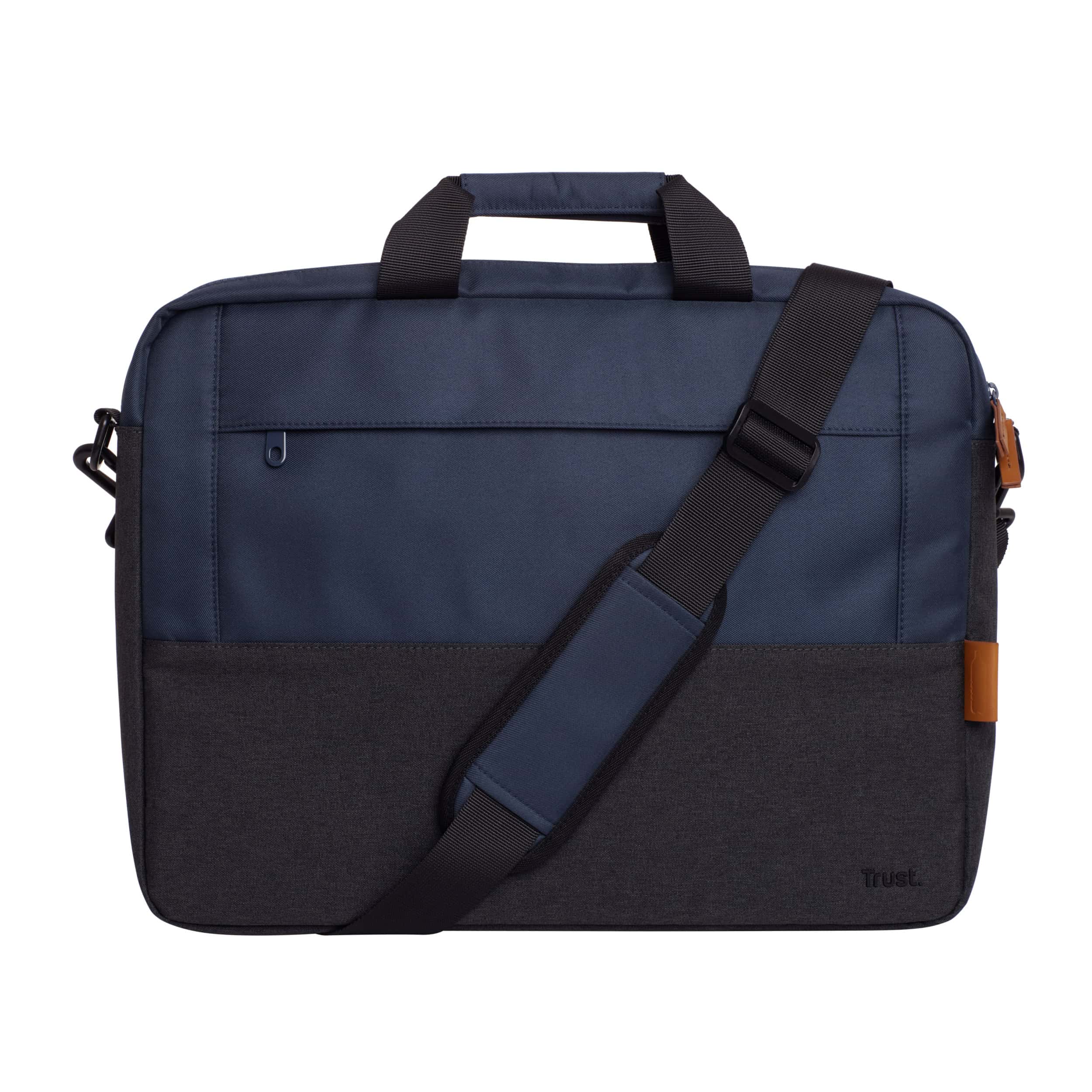 Trust Lisboa Laptop schoudertas 16 inch - Laptop schoudertas – Voor laptops tot 16 inch – Gerecycled polyester – Blauw (24980) thumbnail