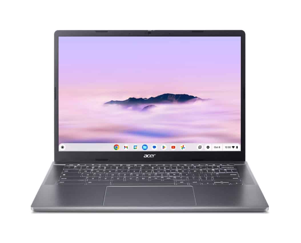 Acer Chromebook Plus 514 CBE574-1-R0S6 AMD Ryzen™ 5 7520C 35,6 cm (14") WUXGA 8 GB LPDDR5x-SDRAM 128 GB SSD Wi-Fi 6E (802.11ax) ChromeOS Grijs (NX.KREEH.002) thumbnail