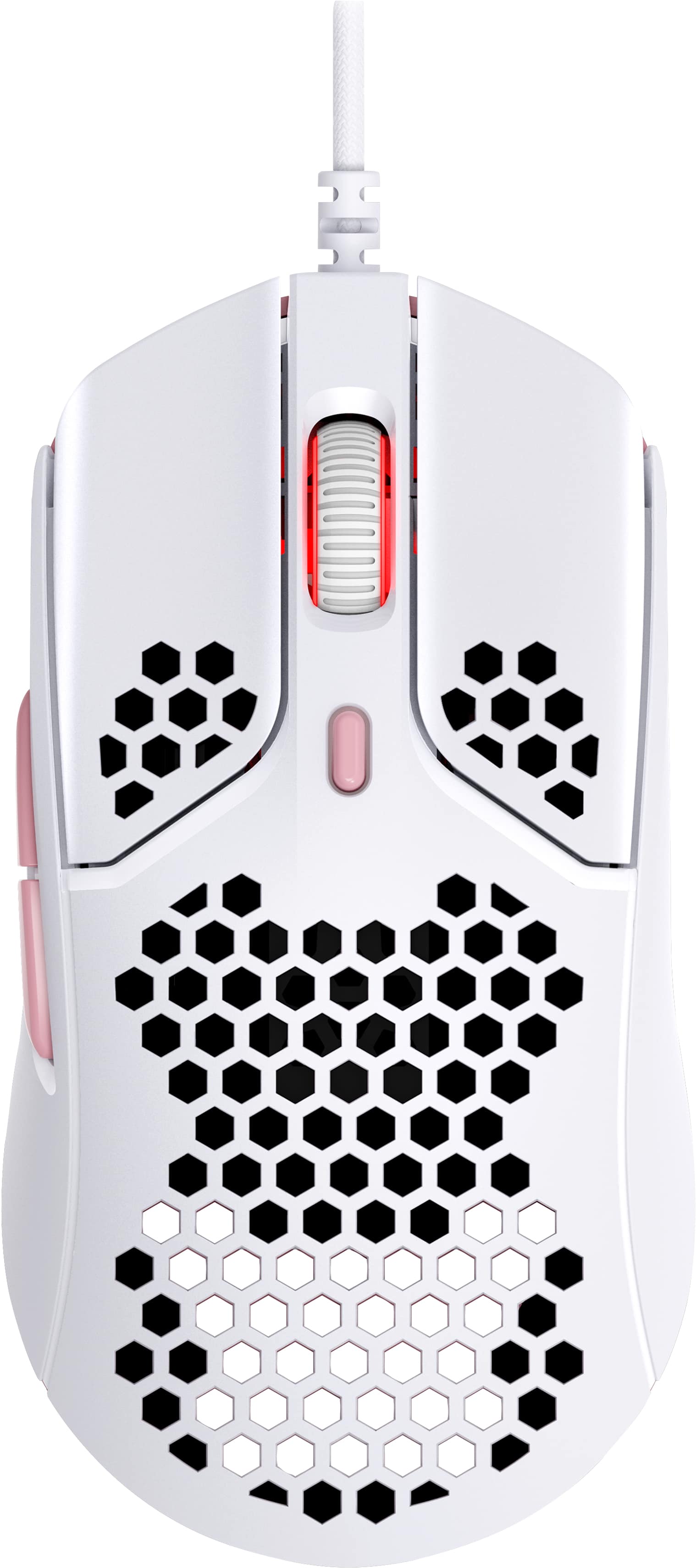 HyperX Pulsefire Haste Gaming muis (wit-roze) (4P5E4AA) thumbnail