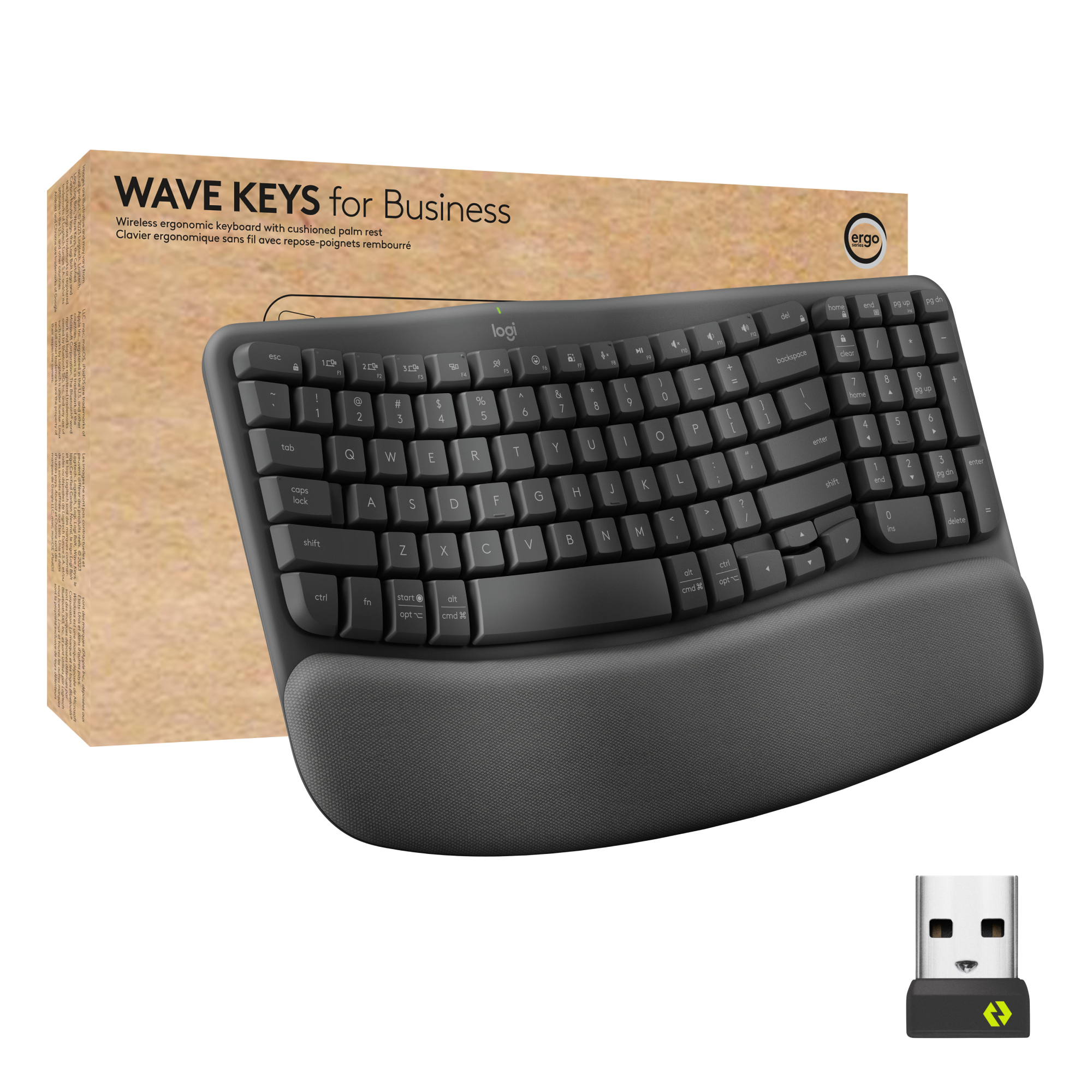 Logitech Wave Keys for Business Ergonomisch Toetsenbord (920-012328) thumbnail