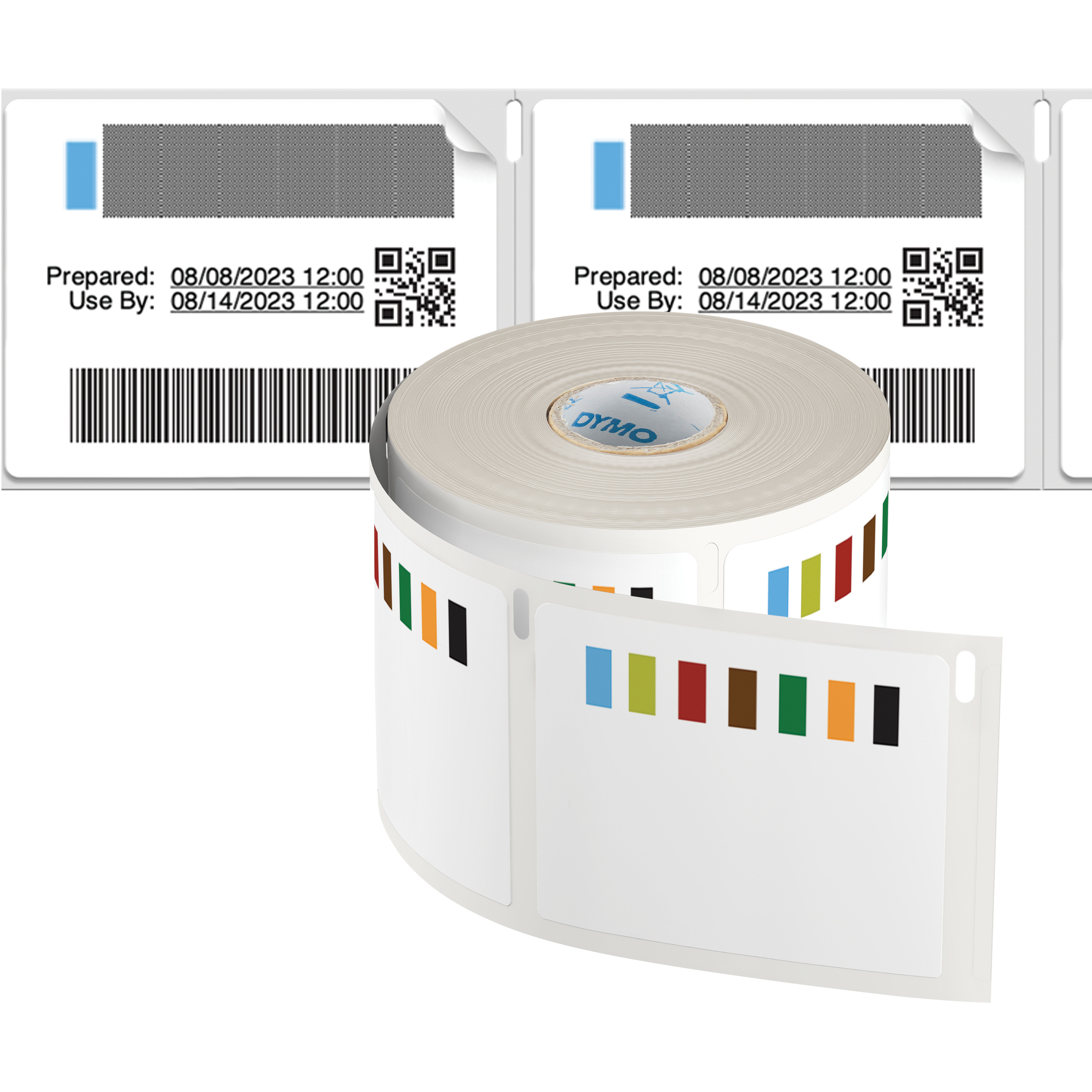 DYMO originele LabelWriter Labels voor Voorraadrotatie | 54 mm x 70 mm | 400 zelfklevende etiketten voor voorraadrotatie in commerciële keukens | Stevige labels voor de LabelWriter labelprinters (2187329) thumbnail