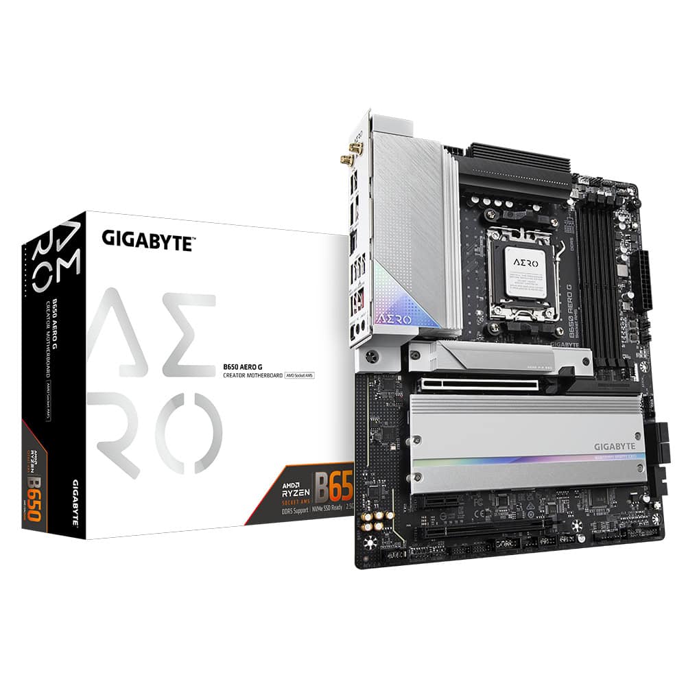 Gigabyte B650 AERO G moederbord AMD B650 Socket AM5 ATX (B650 AERO G) thumbnail