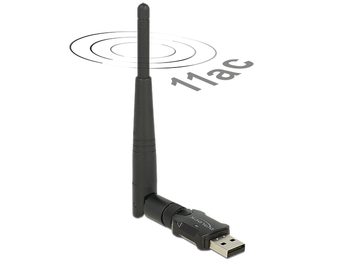 DeLOCK 12462 netwerkkaart WLAN 433 Mbit/s (12462) thumbnail