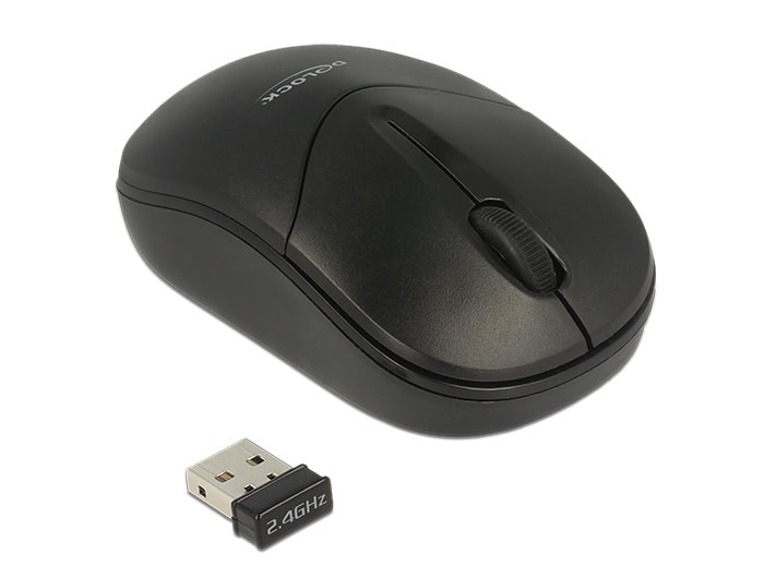 DeLOCK 12494 muis Ambidextrous RF Draadloos Optisch 1000 DPI (12494) thumbnail