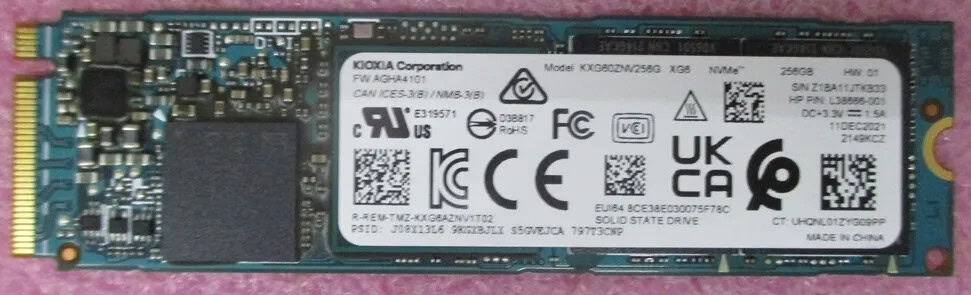 HP GNRC-SSD 256GB M.2 2280 NVMe PCIe VALUE (924030-001.926793-001.L11358-001) thumbnail