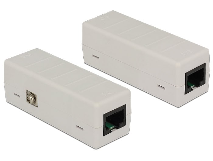 DeLOCK 62619 tussenstuk voor kabels RJ-45 Grijs (62619) thumbnail