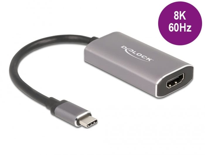 DeLOCK 62632 USB grafische adapter 7680 x 4320 Pixels Grijs (62632) thumbnail