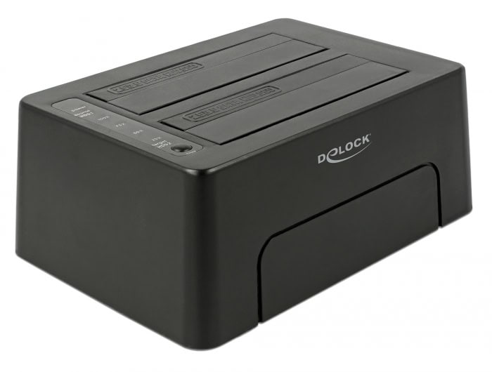 DeLOCK 63957 basisstation voor opslagstations USB 3.2 Gen 2 (3.1 Gen 2) Type-C Zwart (63957) thumbnail