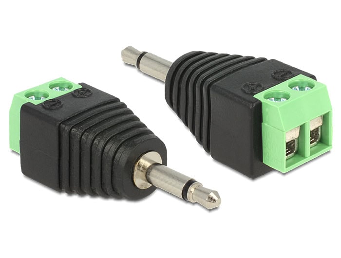 DeLOCK 65528 tussenstuk voor kabels 3.5mm Zwart, Groen, Zilver (65528) thumbnail