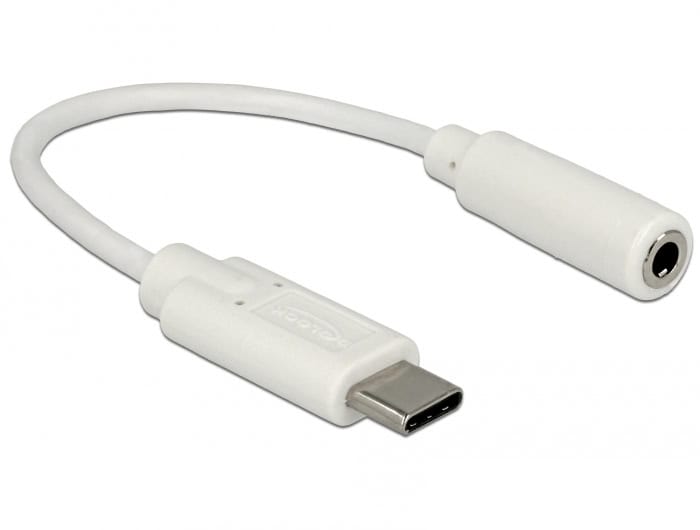 DeLOCK 65913 audio kabel 0,14 m 3.5mm USB Wit (65913) thumbnail