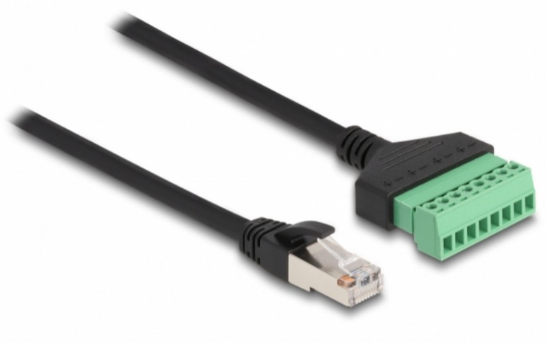 DeLOCK 65975 netwerkkabel Zwart, Groen 0,3 m Cat6 U/UTP (UTP) (65975) thumbnail