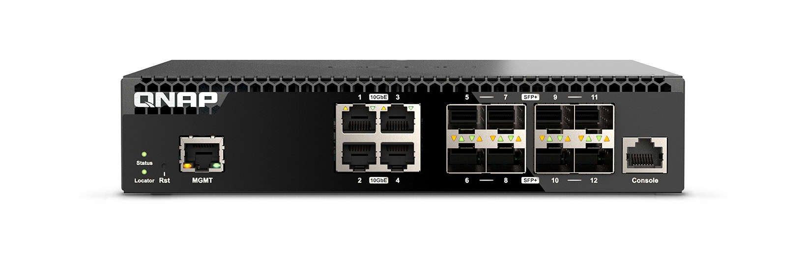 QNAP QSW-M3212R-8S4T netwerk-switch Managed 10G Ethernet (100/1000/10000) 1U (QSW-M3212R-8S4T) thumbnail