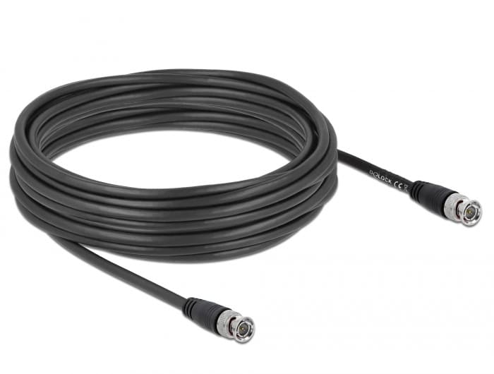 DeLOCK 80085 coax-kabel 10 m BNC Zwart (80085) thumbnail