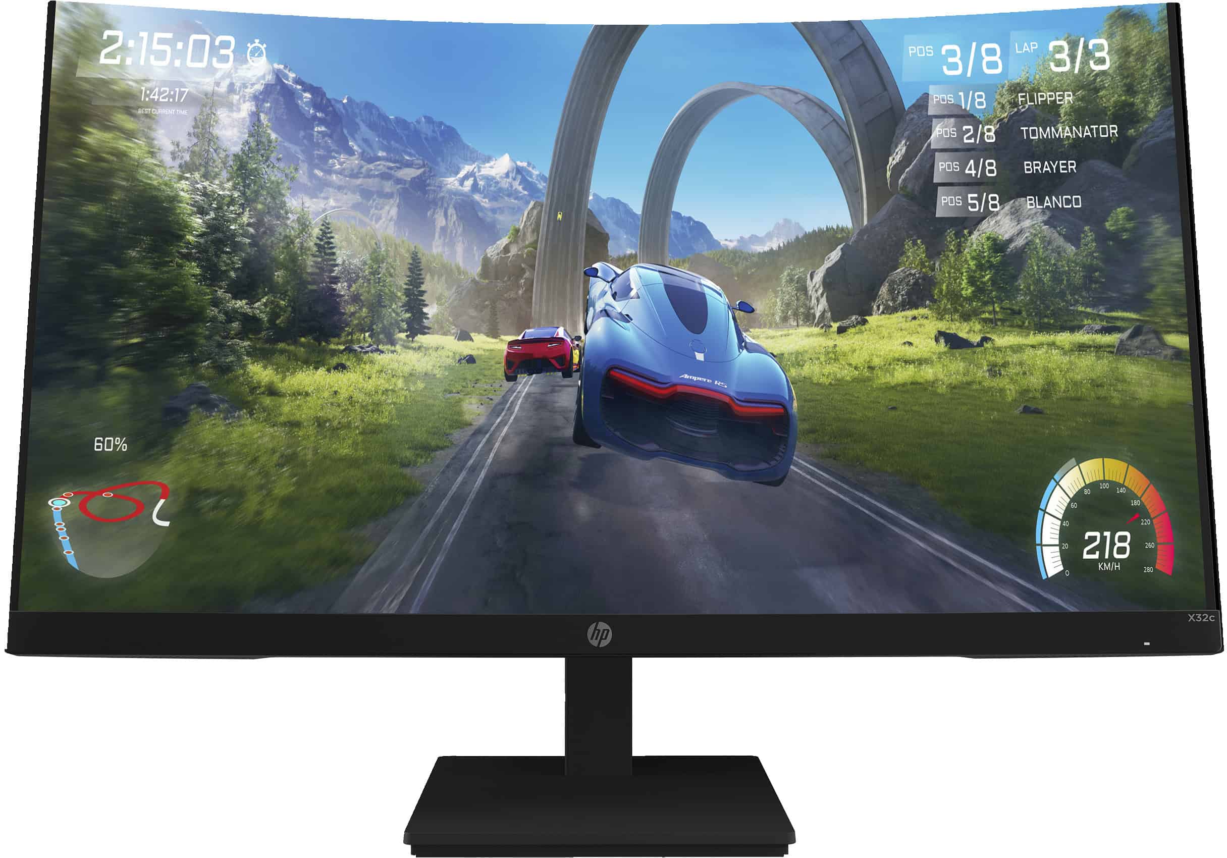 HP X32c computer monitor 80 cm (31.5") 1920 x 1080 Pixels Full HD Zwart (34-04-00016-R) thumbnail