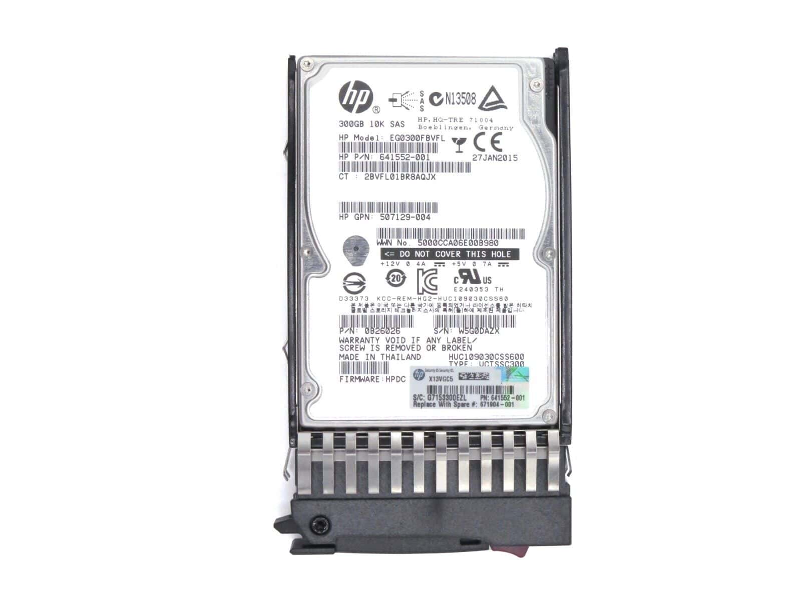 HP SPS-DRV HD 2.5 300GB 10K HTC SAS SPCL (671904-001) thumbnail