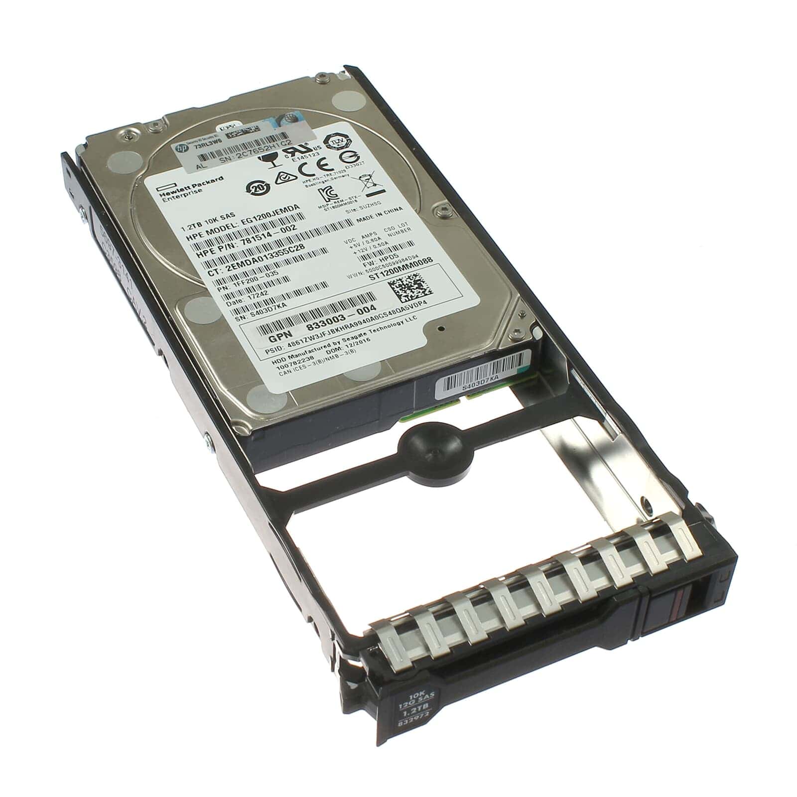 HP SPS-DRV HDD 1.2TB 12G 10K SFF SAS (832972-001) thumbnail