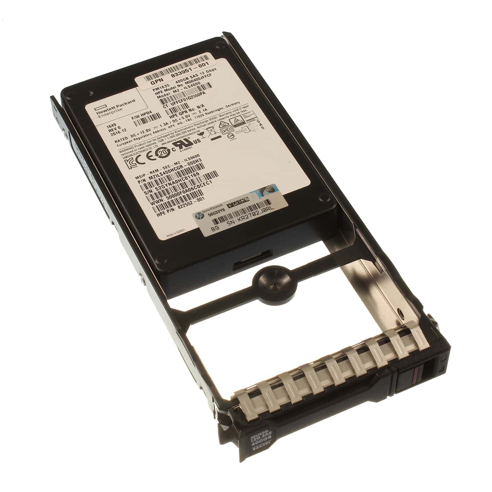 HP SPS-DRV SSD 400GB 12G SFF SAS MU (834291-001) thumbnail