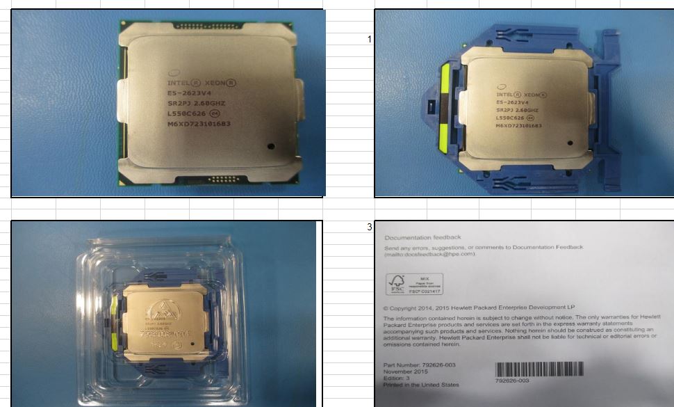 HP Quad-core Broadwell E5-2623 (835610-001) thumbnail