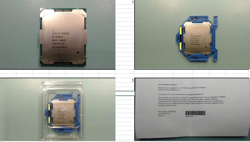 HP SPS-CPU BDW E5-2695 v4 18C 2.1GHz 120W (835615-001) thumbnail