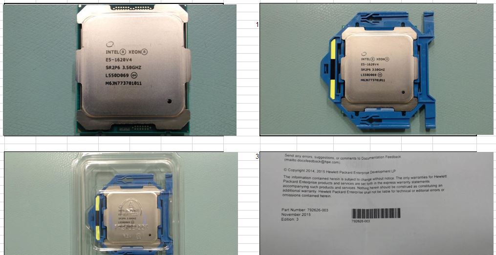 HP Intel Xeon E5-1620 v4 (847397-001) thumbnail