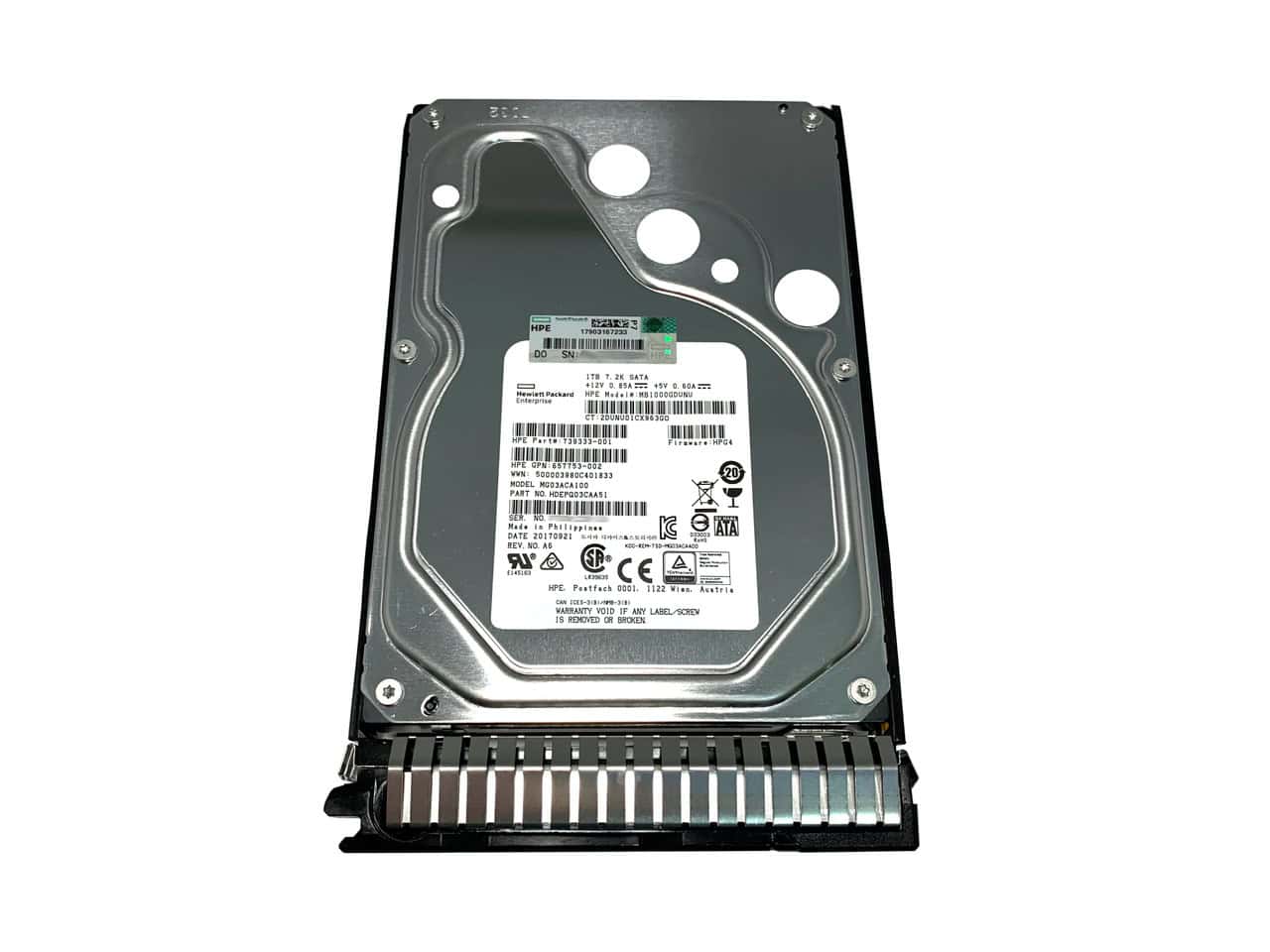 HP HDD 1TB SATA 3.5 Inch 7200 RPM (858648-001) thumbnail