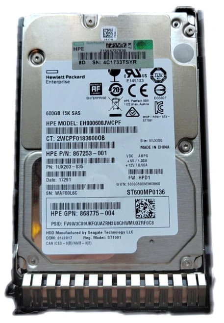 HP SPS-DRV SSD 200GB 12G 2.5 SAS MLC (861612-001) thumbnail