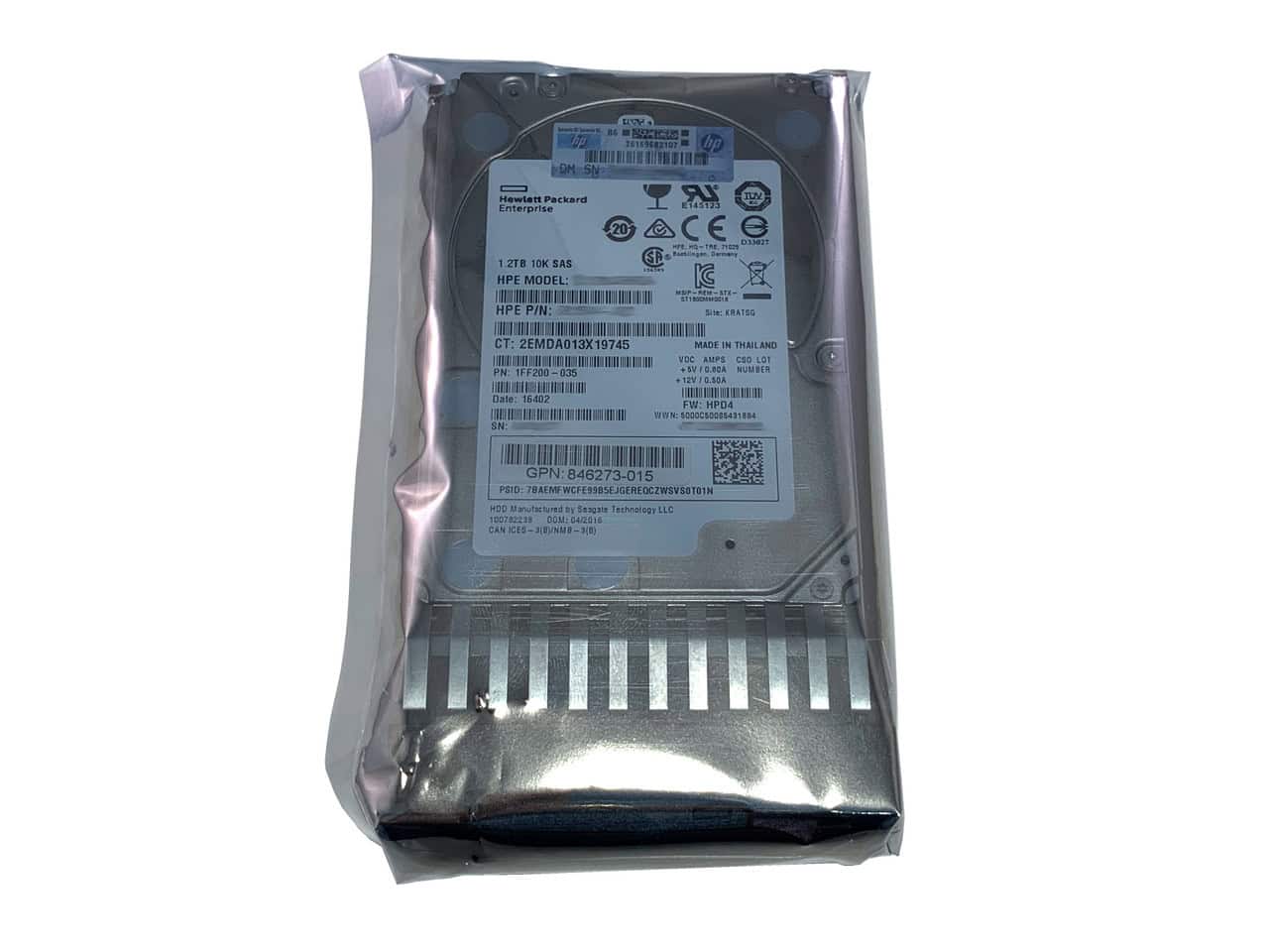 HP SPS-DRV HD 1.2TB 12G 10K SFF SAS ENT SED (868233-001) thumbnail