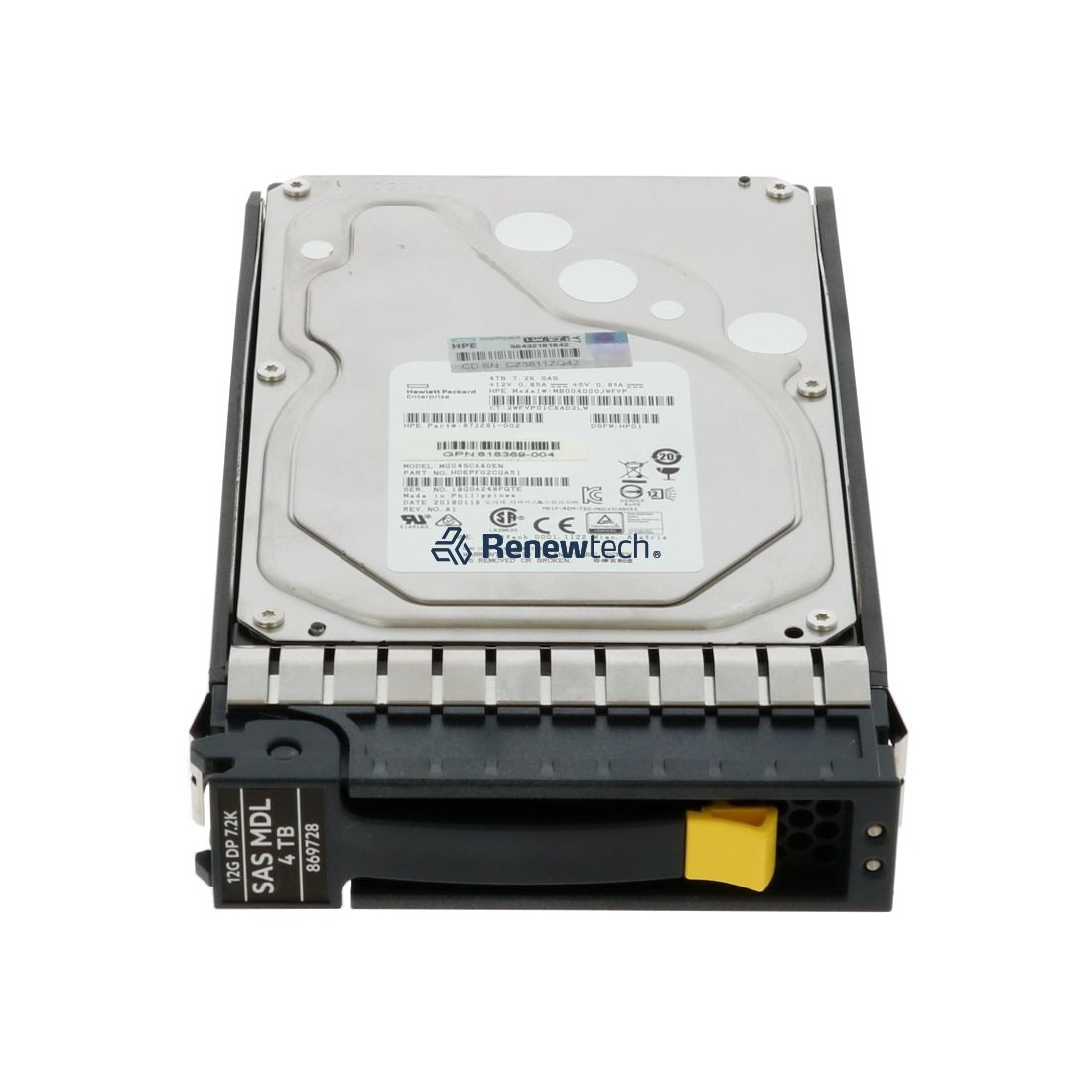 HP SPS-DRV HDD 4TB 12G 7.2K LFF SAS MDL (869728-001) thumbnail