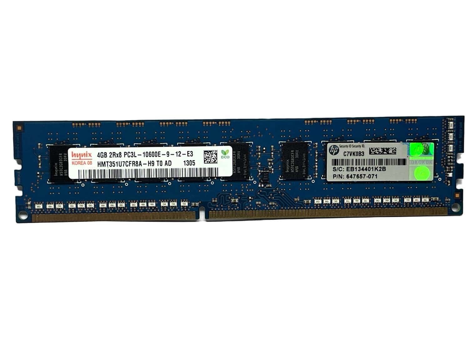 HP DIMM 8GB DDR3,REG-1333,DR,512MX4,1.35V,N (9010190) thumbnail