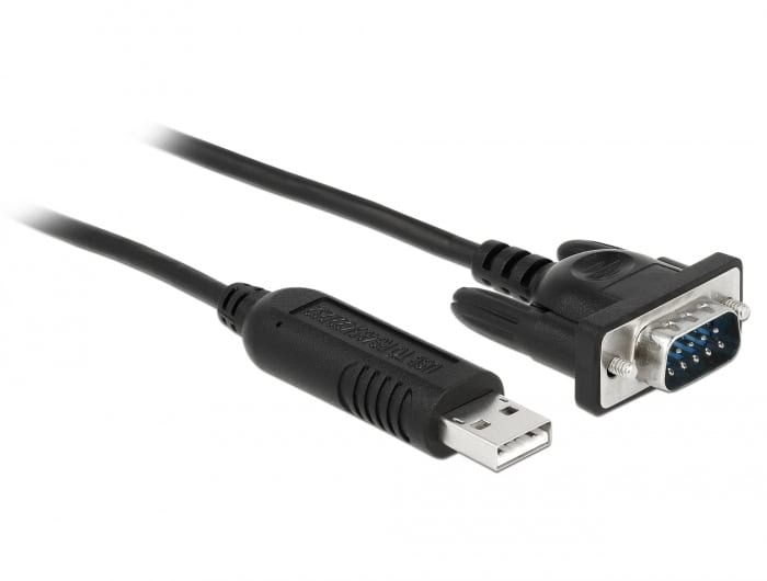 DeLOCK 87741 seriële kabel Zwart 1,8 m USB Type-A DB-9 (87741) thumbnail